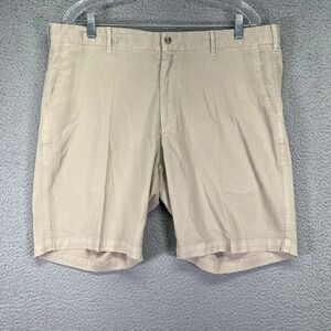 Peter Millar Shorts Mens 38 Beige Crown Sport Bedford Cotton Blend Golf Preppy